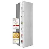 Exquisit Gefrierschrank GS5271-NF-H-010D inoxlook | No Frost | Nutzinhalt: 194 L | Temperaturregelung | Alarm