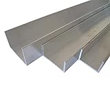 B&T Metall Aluminium U Profil 50 x 30 x 2 mm aus AlMgSi0,5 F22 schweissbar eloxierfähig Länge ca. 2 mtr. (2000 mm +0/- 3 mm)…