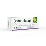 Bronchicum Thymian Lutschtabletten | Zur Schleimlösung bei Husten und zur Beruhigung der gereizten Bronchien | 50 Stück