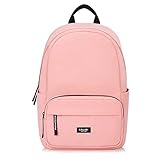 KALIDI Rucksack,Damen & Herren Backpack mit Laptopfach,Unisex Daypack Schulrucksack,Wasserdichter Tagesrucksack für Freizeit Schule Job,Rosa