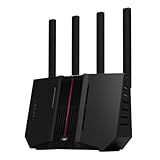 ASUS RT-BE92U BE9700 Tri-Band WiFi 7 Router (unterstützt 320MHz & 4096-QAM, Multi-Link-Betrieb (MLO), AI WAN-Erkennung, AiMesh-Unterstützung, abonnementfreie Netzwerksicherheit, VPN, Smart Home)