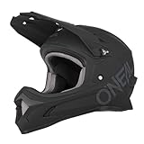 O'NEAL | Mountainbike-Helm | Kinder | MTB Downhill | ABS Schale, Lüftungsöffnungen für optimale Belüftung & Kühlung, Robustes ABS | Sonus Youth Helmet Solid | Schwarz | Größe L