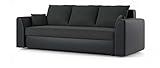 Sofini Couch Paul mit Schlaffunktion! Best Couch! Couch mit Bettkasten! (Cas 574+ Soft 11)
