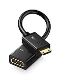 UGREEN Mini HDMI Adapter 4K Mini HDMI auf HDMI Adapter 18Gbit/s unterstützt 3D, Ethernet ARC kompatibel mit Raspberry Pi Zero 2 W, Canon Kamera(20CM)