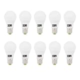 AILEMING E27 LED-Leuchtmittel AC12 V DC12 V – 24 V 5 W (entspricht 45 W), energiesparend, Spiral-Glühbirne, Büro, Haus, Thermoplastische Lampe CRI  80, nicht dimmbar, Warmweiß, 10 Stück