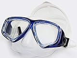 WOWDECOR Schnorchelmaske Taucherbrille Dioptrin Dioptrien Korrektur, Tauchmaske Tauchermaske für Erwachsene und Kinder mit Kurzsichtigkeit Kurzsichtig (Blau, Different 2 Augen)