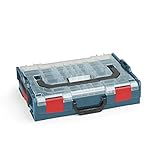 Sortimo Bosch L-BOXX 102 Kunststoff Werkzeugkoffer professional blau Deckel transparent leer Sortierbox für Kleinteile | ideale Schraubenaufbewahrung System
