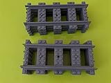 LEGO® City Schienen Gerade Gleise (8 Stück) – Erweiterungsset für LEGO® City Eisenbahn | Original LEGO® Eisenbahn Zubehör für LEGO® Modelleisenbahn Aufbau und Erweiterung