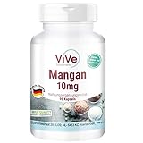 Mangan 10 mg - 90 Kapseln - Hochdosiert - Essentielles Spurenelement - Vegan | Qualität aus Deutschland von ViVe Supplements