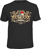 RAHMENLOS Original T-Shirt für den echten Bayern Fan: Ritterwappen Bayern XL, Nr.6287