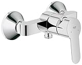 GROHE BauEdge - Badewannenarmatur (integriertes Rücklaufventil, automatische Umstellung für Badewanne und Dusche, kratzfest), chrom, 23333000