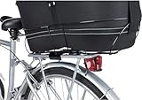 TRIXIE Fahrradkorb Long für Hunde bis 8 kg 29 × 49 × 60 cm - langer Hundefahrradkorb für den Gepäckträger - mit stabilem Metallrahmen, weicher Polsterung und Netzabdeckung, 13110