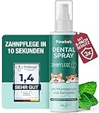 Pawlie's Dentalspray für Hunde - Zahnsteinentferner Hund, Zahnpflege gegen Mundgeruch, Zahnstein, Plaque | Anti-Zahnstein Spray | Zuckerfrei + Vegan + Natürlich | Zahnspray für gesunde Maulhygiene