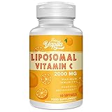 Liposomale Vitamin C Kapseln 2000mg, Maximale Absorption, Hochdosiertes Vit C, Ascorbinsäure, Antioxidantien-Ergänzung, Soja-frei, Non-GMO