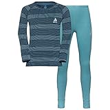 Odlo Kids Active WARM ECO Funktionsunterwäsche-Set, Reef Waters - Blue Wing Teal, 116