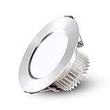 Einbau-LED-Deckeneinbauleuchten, Strahler, 3 W, 5 W, 7 W, Downlights, Warmweiß 3000 K, 230 V, rund, Nickel, für Wohnzimmer, Schlafzimmer, Küche, Unterputz-LED-Spotbeleuchtung, runde LED-Panelleuchte