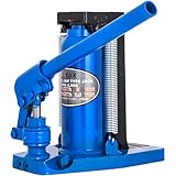 Mophorn Hydraulikzylinderheber 5T hydraulischer Wagenheber 26 * 24 * 17cm einfachwirkende Hydraulikzylinder Machinery Toe Jack (5T) Blau