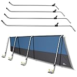 your GEAR Pole Set Windbreak - Aluminum Stangen für Sicht- und Windschutz, teleskopierbar, 100-180 cm