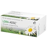 Lora ADGC® - 100 Stück - Antiallergikum zur Behandlung von Allergiebeschwerden wie Heuschnupfen, Juckreiz und Hautrötungen - langanhaltend & gut verträglich - Bereits für Kinder ab 2 Jahren