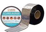 Bitumen Aluband Reparaturband Dichtband Farbe Aluminium 75 mm - Rolle 10 Meter