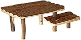 Trixie 62262 Natural Living Unterstand und Liegeplatz m. Treppe, 37 × 17 × 28 cm