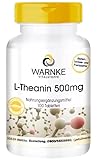 Theanin Tabletten - 500mg - 100 Tabletten - vegan - Aminosäure | Warnke Vitalstoffe - Deutsche Apothekenqualität