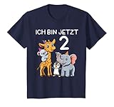 Kinder Süße Kinder & Zoo 2 Geburtstagsfeier - 2 Jahre alt Geschenk T-Shirt