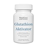 NatuGena Glutathion­Aktivator, reduziertes Glutathion, MSM und R-Alpha-Liponsäure, 150 Kapseln (1 Monats Packung)