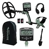 Minelab X-Terra Voyager All-Terrain Pinpointing Erwachsene Metalldetektor mit wasserdichter Spule, 4 Erkennungsmodi, klare Ziel-ID, hintergrundbeleuchtetes Display (komplettes Kit mit Kopfhörer