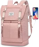 YAMTION Schulrucksack Mädchen Teenager Rucksack Schule, Rucksack Frauen Rucksack Damen für 17 Zoll Laptop,Stylische Schultasche Unirucksack Cityrucksack Damen mit Anti-Diebstahl Tasche