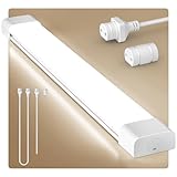 Anten Feuchtraumleuchte LED 120cm, 36W 4000LM LED Neonröhre, Neutralweiß 4000K Feuchtraumlampe, IP65 Wasserfest Wannenleuchte, Werkstattlampe, Kellerleuchte, Deckenleuchte für Büros Lager Garage