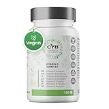 CYB | Vitamin B Komplex Hochdosiert - 180 Tabletten 6 Monate - Vitamin B12 Hochdosiert - Vegane - Alle 8 Essentiellen B-Vitamine - Vitamin B12 Vitamin B6 Vitamin B1 (Normal, 180 stück (1er Pack))