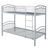 BB Sport Etagenbett Stockbett Hochbett 190 x 90 cm Metall - teilbar in Zwei Einzelbetten