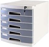 Abschließbarer Büro-Aufbewahrungsschubladenorganisator Aktenschrank Desktop-Datenschrank Boxen für Büroaufbewahrung und Organisation