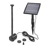 esotec Solar Teichpumpenset 1,5/140 Professional 101905 - Wasserspiel für Gartenteiche und Zinkwannen - 1,5 Watt Solarmodul, 140 l/h Förderleistung, 80 cm Förderhöhe, 4 Sprinklerdüsen