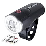 SIGMA Sport - AURA 30 | LED Fahrradlicht 30 Lux | StVZO zugelassenes, batteriebetriebenes Vorderlicht | Farbe: Schwarz