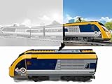 Lego City Lokomotive aus Personenzug 60197 ohne Motor ( Schiebelok zum anhängen )