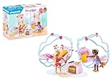 PLAYMOBIL Princess Magic 71362 Himmlische Pyjamaparty, traumhafte Übernachtung im Wolkenbett, mit Hängematten und fantastischen Accessoires, Spielzeug für Kinder ab 4 Jahren