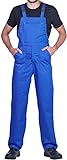 ProWear Arbeitslatzhose Herren Arbeitshose Latzhose, Blau, Gr.- M