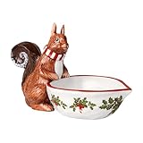 Villeroy & Boch – Toy's Fantasy Schale mit Eichhörnchen Motiv, Schale Porzellan, Bowl für Weihnachten, mehrfarbige Schüssel mit Weihnachtsmotiv