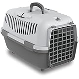 Nomade 1 Hundebox - Transportbox für kleine Hunde und Katzen - 48 x 32 x 32 cm - Kann bis zu 6 kg tragen. Robustes Polypropylen. Türen aus Kunststoff