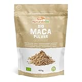 Maca Pulver - 400g Bio Maca Pulver - Natürlich und reines Bio-Produkt - Hergestellt in Peru aus der Maca Wurzel - Gelatiniert - NaturaleBio.