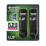 NICORETTE Spray mit minzigem Fruchtgeschmack – Rauchen aufhören mit Nikotinspray – 1 Spray ersetzt bis zu 150 Zigaretten – zur Raucherentwöhnung – 2 St.