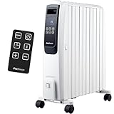 Pro Breeze Premium 2500W Ölradiator energiesparend mit digitalem Display & Fernbedienung - Heizkörper elektrisch mit 10 Rippen, 4 Heizstufen, 24h Timer, Thermostat & Überhitzungsschutz