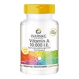 Vitamin A 10.000 I.E - 3000µg Retinol (Retinylacetat) pro Tablette - 100 Tabletten - hochdosiert & vegan | Warnke Vitalstoffe - Deutsche Apothekenqualität