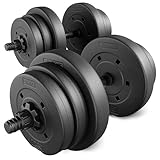 TREX SPORT Hanteln Set | Kurzhanteln 2er Set | 20kg 40kg Hantel Dumbbell Set - 20kg (2x10kg)