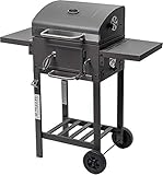 ACTIVA Holzkohlegrill Angular Smart I Holzkohlegrill mit Deckel, verstellbarer Kohlewanne & Thermometer I Grillwagen für ein gelungenes Barbecue