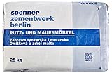 Putz- und Mauermörtel 25KG zur Herstellung von Mauerwerk aus Ziegelsteinen, Porenbetonsteinen, Kalksandsteinen und Betonsteinen, als Putzmörtel im Innen- und Außenbereich geeignet