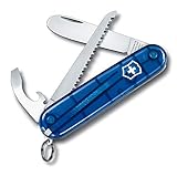 Victorinox Schweizer Taschenmesser Kinder My First Victorinox Swiss Army Knife, Multitool, 9 Funktionen, Klinge ohne Spitz, Schraubendreher