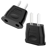 VIEVRE 2 Stück Reiseadapter,EU Adapter, USA Stecker,Reisestecker,Deutschland auf US-Steckeradapter,Europa/US/China/Japan/Kanada/Mexiko Universaladapter